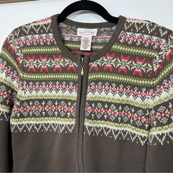 Northern Reflections Faire Isle Style Sweater size M - Picture 4 of 5